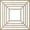 Ekena Millwork Raven Wood Fretwork Pierced Ceiling Medallion, Hickory, 22"OD x 8 1/8"ID x 1/4"T CMWP22X22X0250RAHI - alternate 5